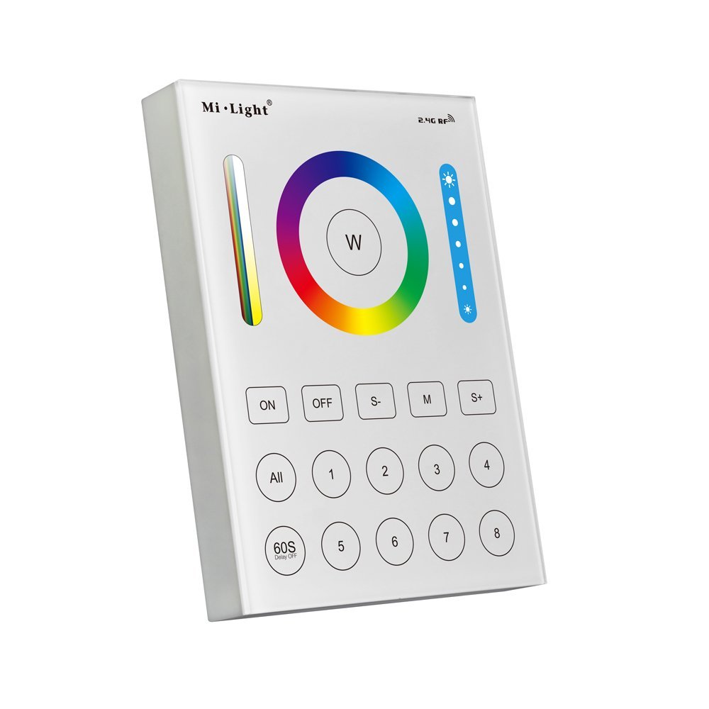 B8 8-Zone Smart Panel Remote Controller For RGB+CCT Single color LED Strip Lights
